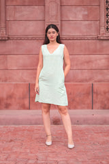 Rustic Sleeveless Suede Mini Dress