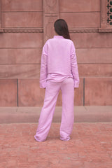 Collared Wide-Leg pant and shirt