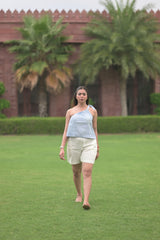 One-Shoulder Crop Top Chic Shorts