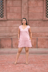 Fiery Elegance Mini Dress
