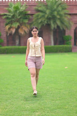 Linen Top and Tailored Shorts