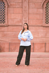 Shirt with Puffed Sleeves
