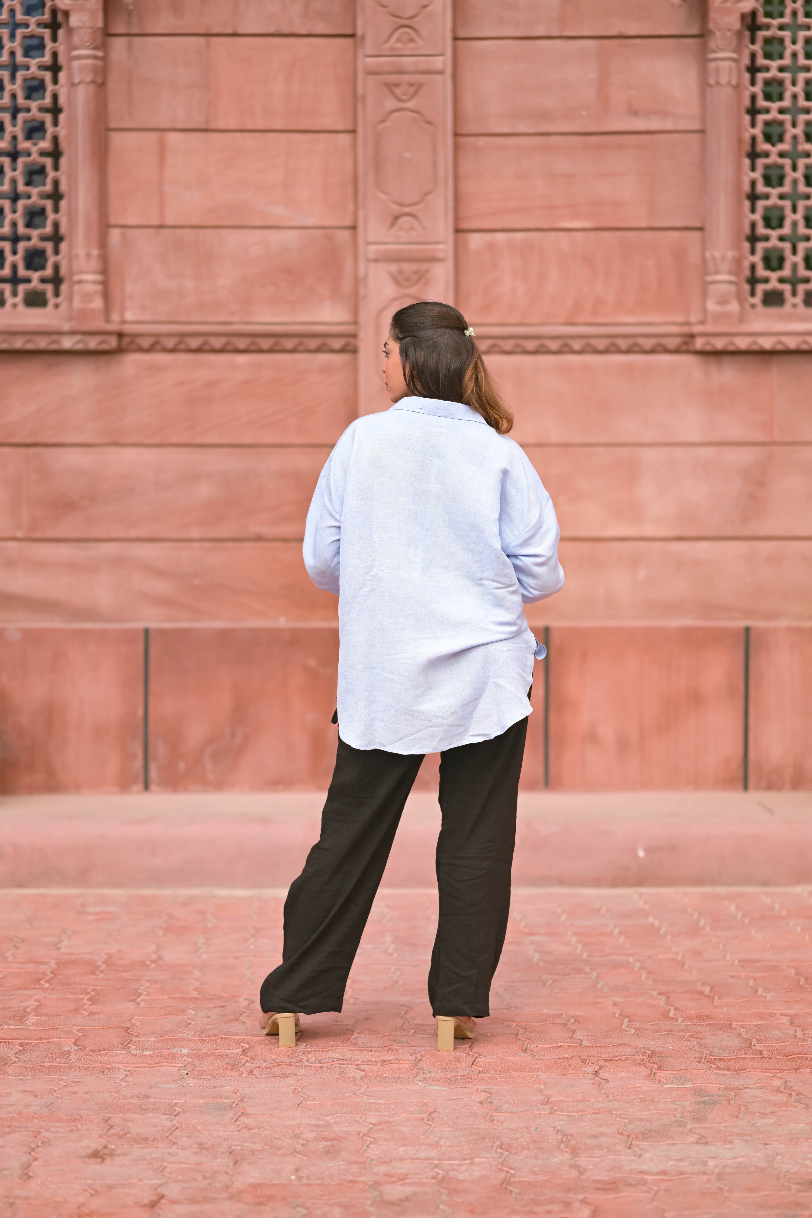 Shirt with Puffed Sleeves