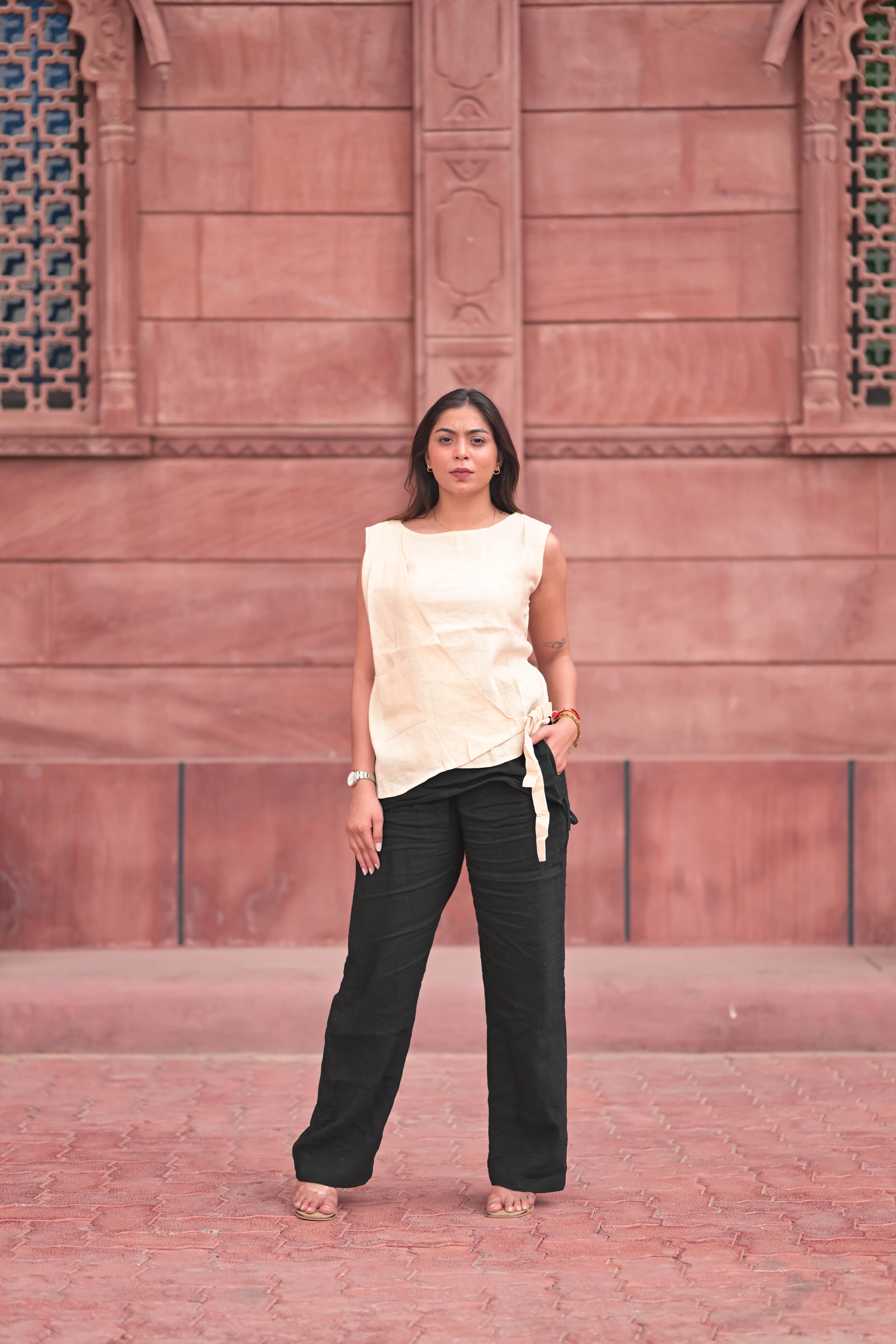 Knot Waist Top / Midnight Wrap KWT-MW